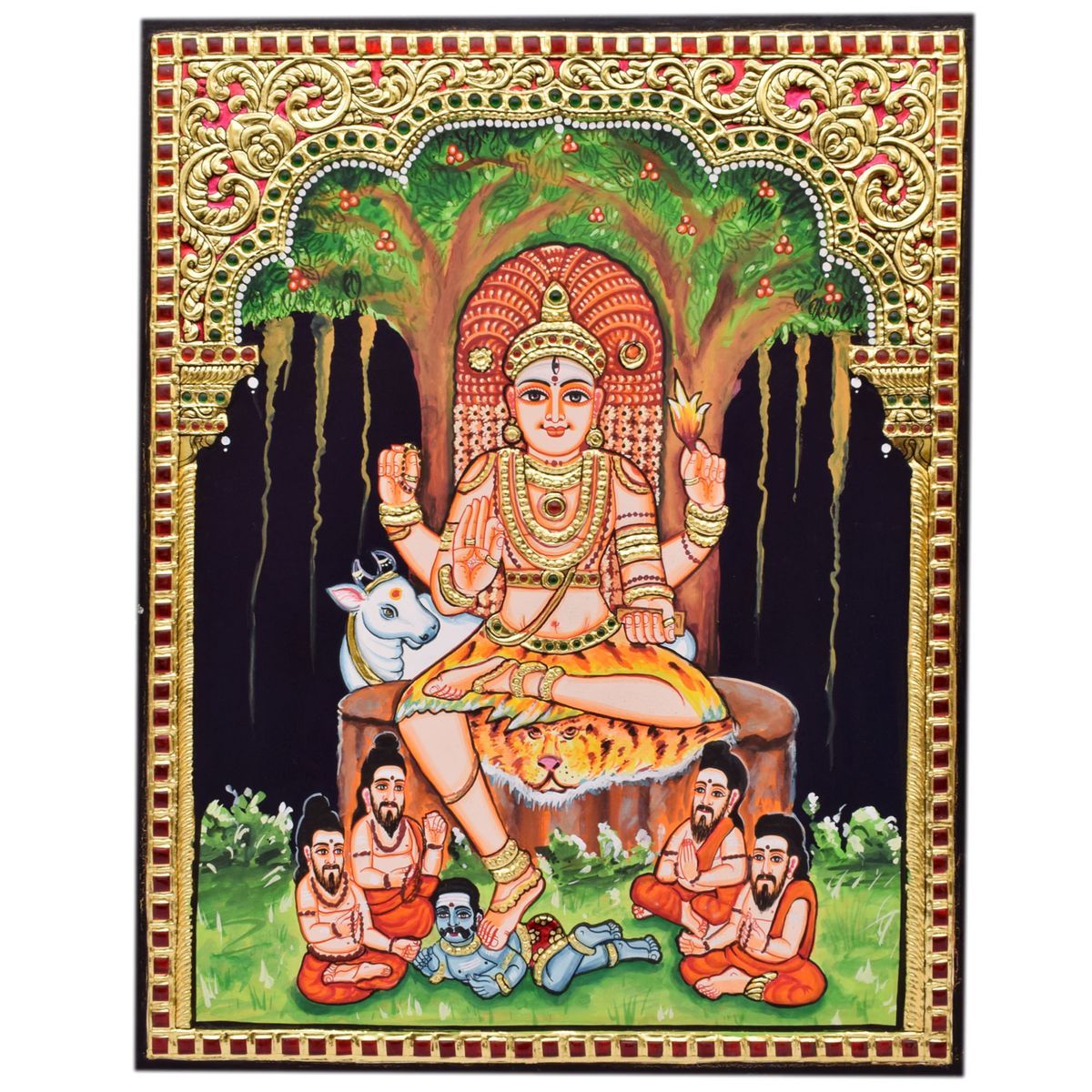 Tanjore Painting Dakshinamurthy