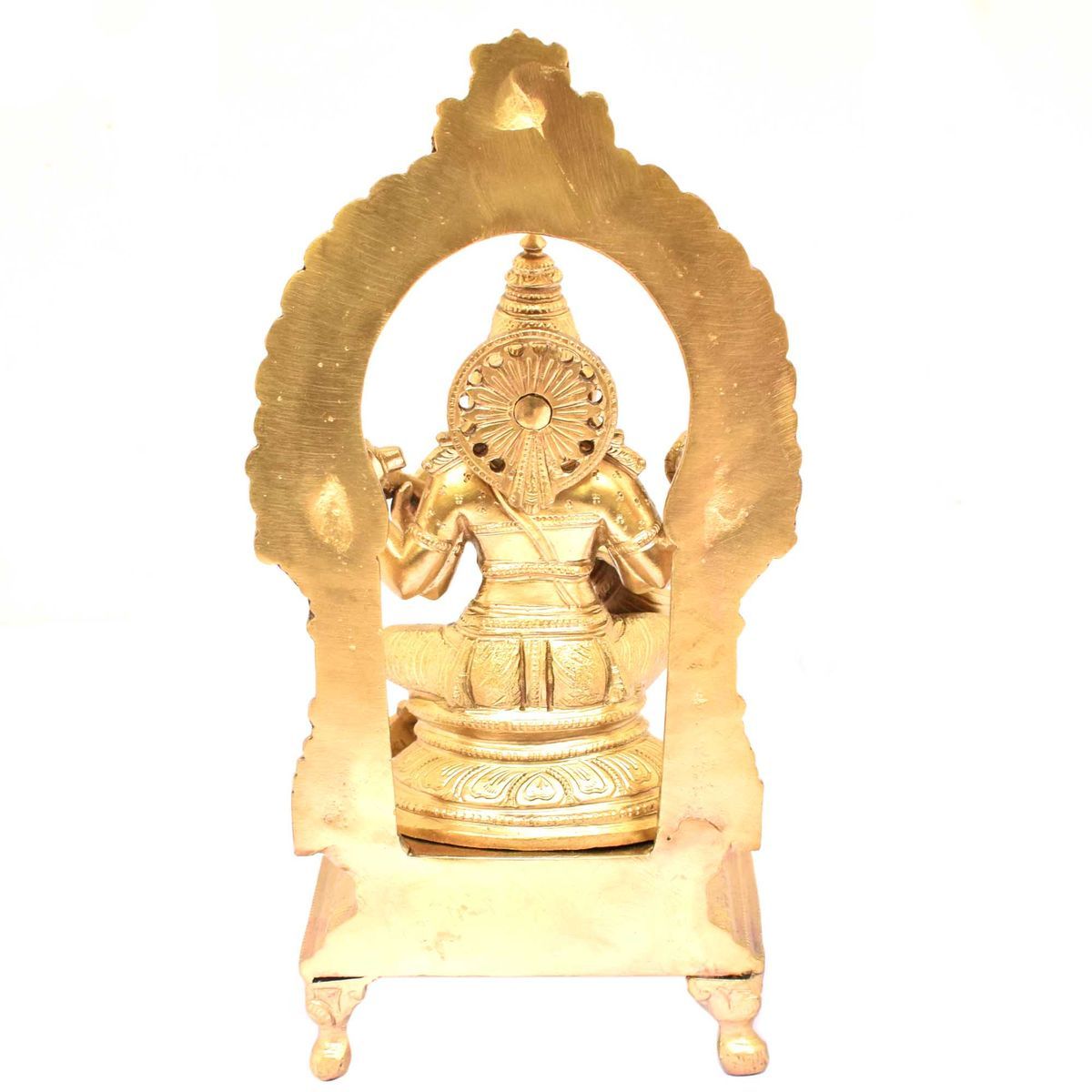 Bronze Sitting Saraswathi Peeta Prabhavali