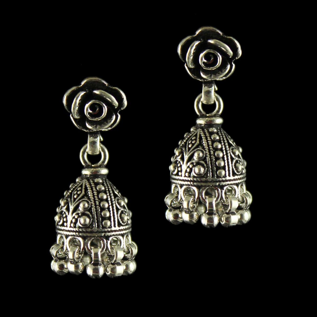 92.5 silver jhumkas