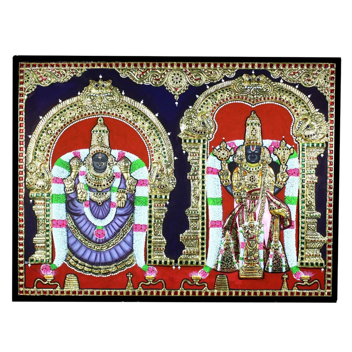 TANJORE PAINTING VARADHARAJA PERUMAL AND ...