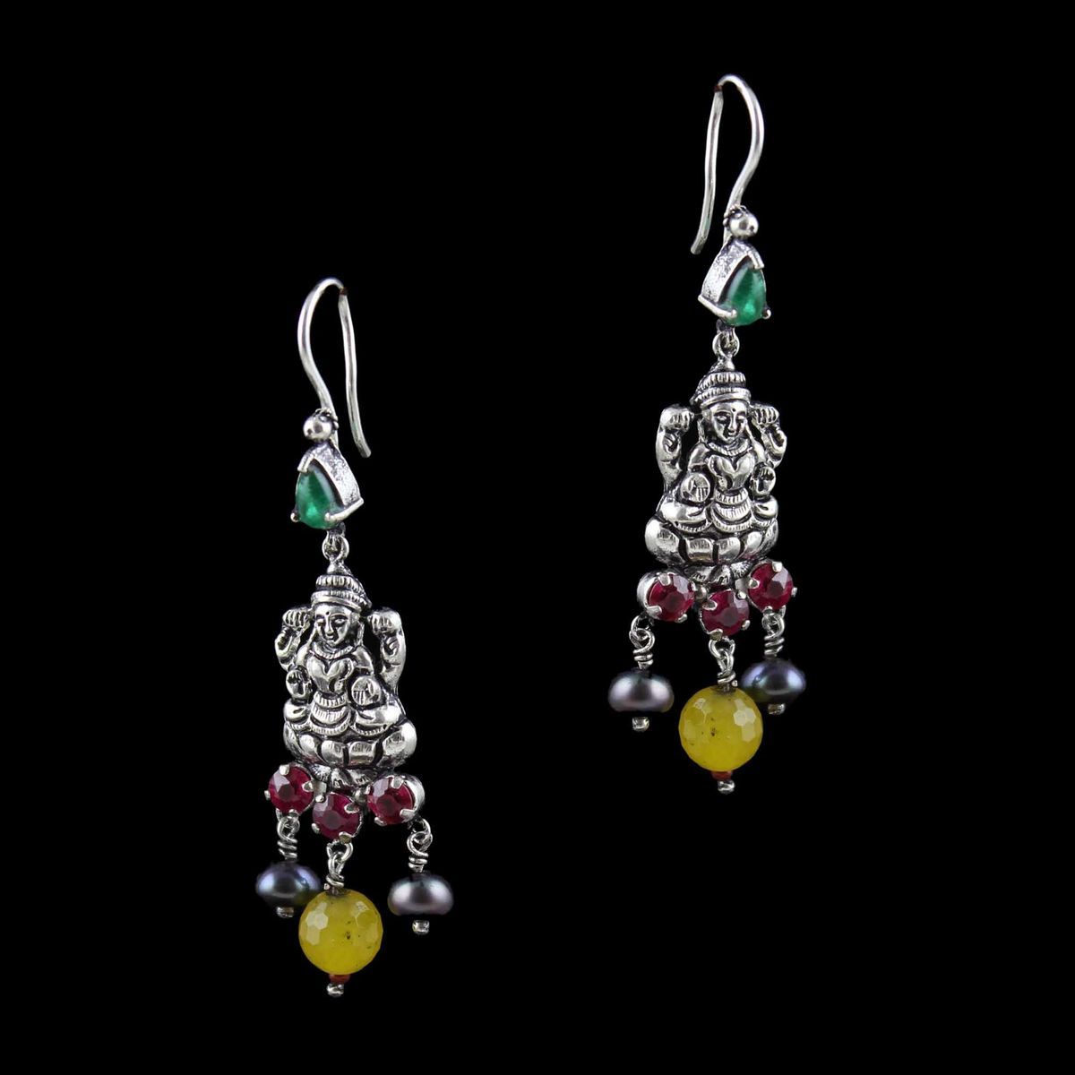 Oxidized Jewellery Buy Indian Design Silver Oxidized Earrings Bangles  Jewelry Set