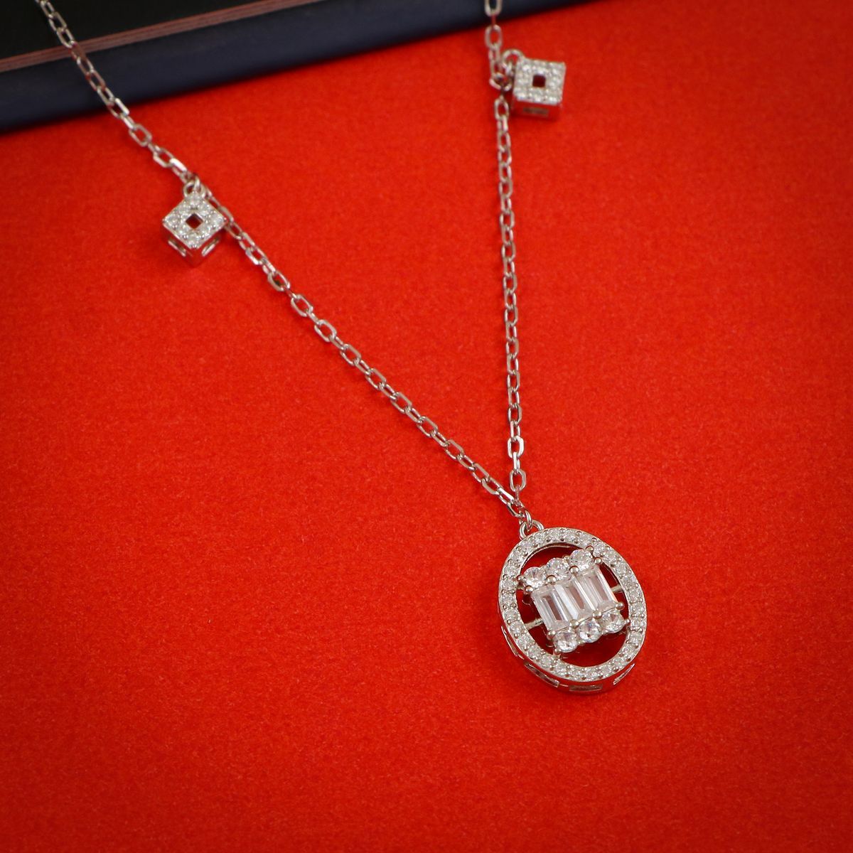 Sterling silver deals cz chain