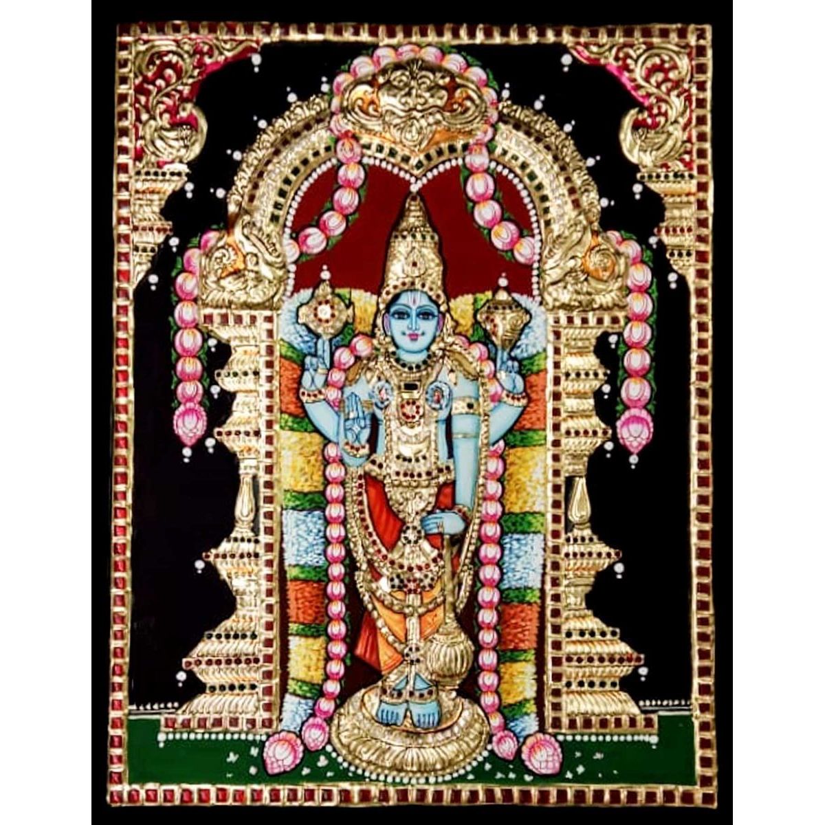 TANJORE PAINTING VARADHARAJA PERUMAL