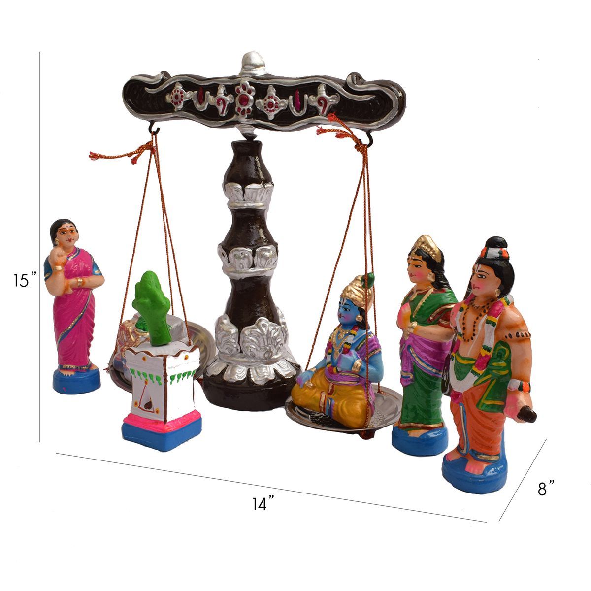 THULABHARAM SET OF 7 HANDMADE DUSSERA DOLL GOLU DOLL BOMMALU TARANG