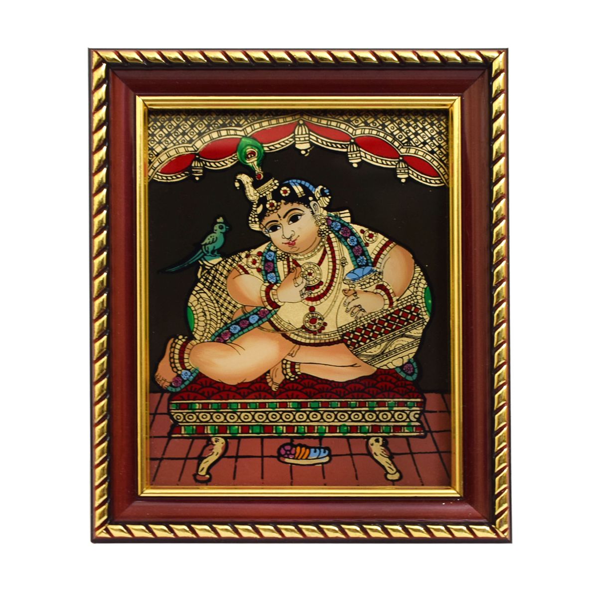 GLASS PAINTING KRISHNA