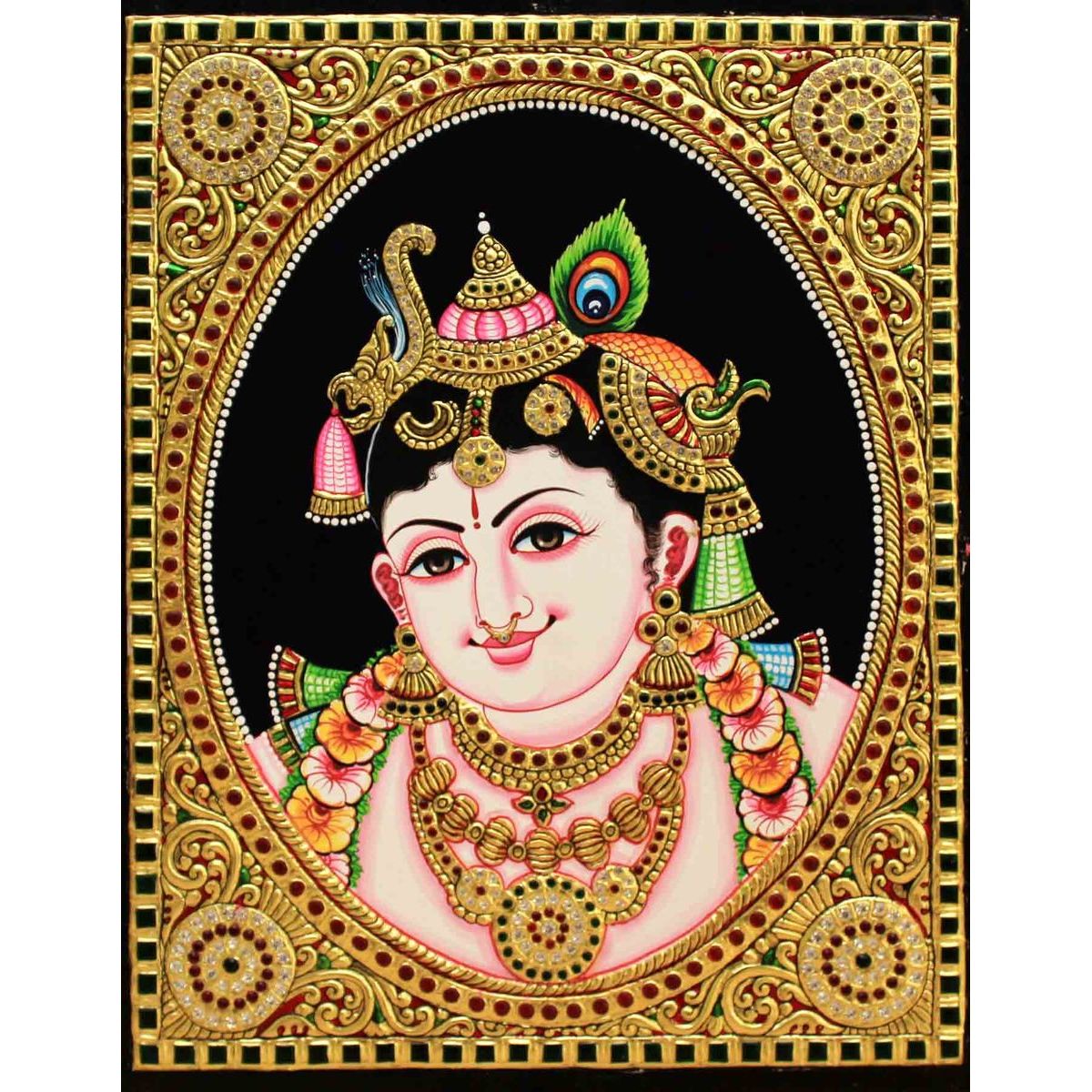 Baby Krishna Tanjore Painting Step By Step Tutorial Beginners Guide ...