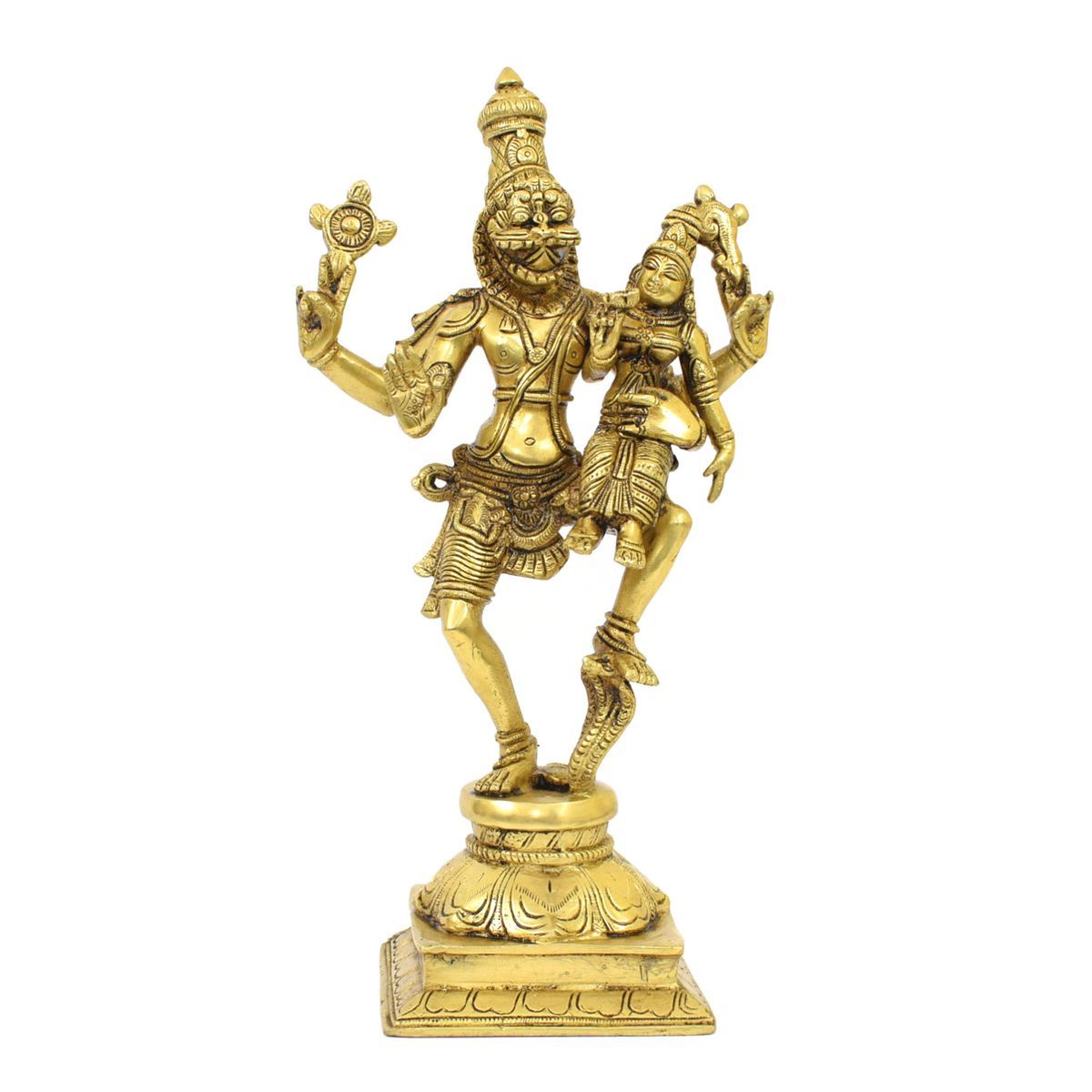 BRASS LAKSHMI NARASIMHA IDOL