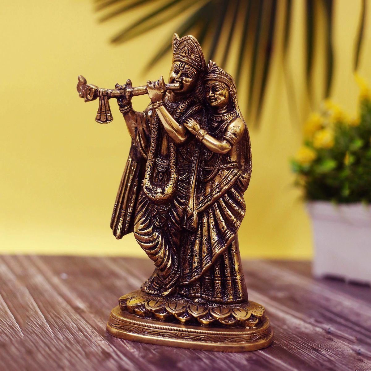 BRASS RADHA KRISHNA IDOL