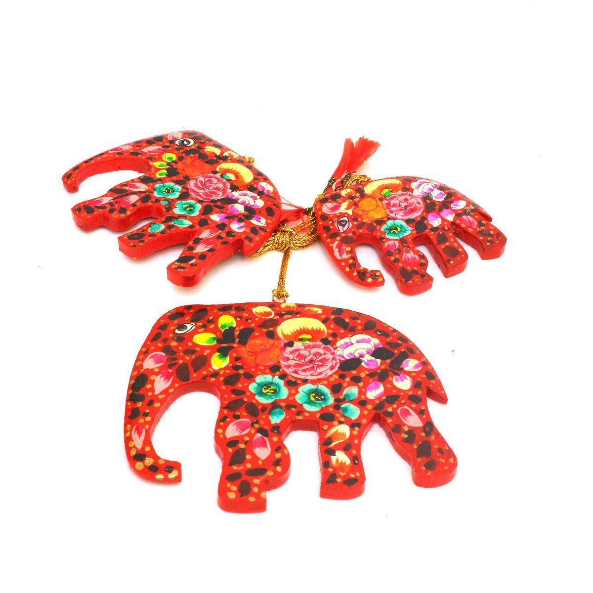 HANDCRAFTED KASHMIRLI PAPIER MACHE HANGING ELEPHANT