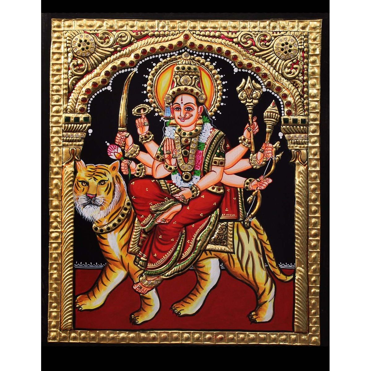 TANJORE PAINTING DURGA DEVI