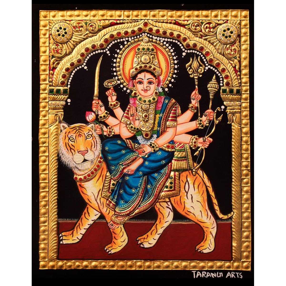 TANJORE PAINTING DURGA DEVI