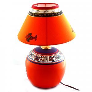 CLAY LAMP BASE-ORANGE