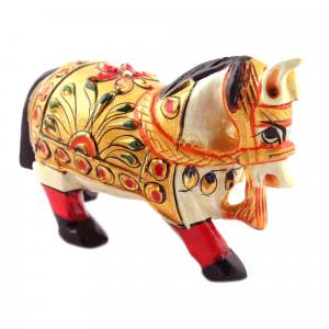 WOODEN HORSE PAINTED