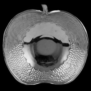 Silver Apple Design Fancy Bowl