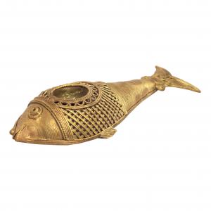 DHOKRA FISH CANDLE STAND