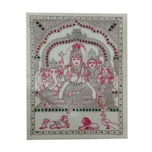 TANJORE PAINTING SHIVA FAMILY