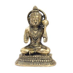 Brass Hanuman Statue Online - Tarangarts.com