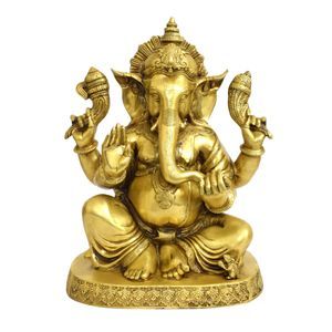 Brass ganesha statue