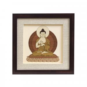 BUDDHA WOODEN ART FRAMED WALL HANGING