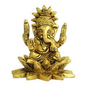 Brass ganesha statue