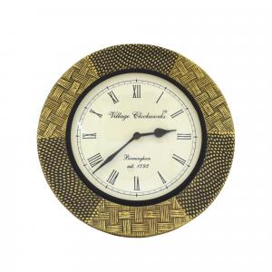 WALL HANGING CLOCK WITH BRASS WORK