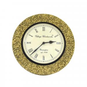 WALL HANGING CLOCK WITH BRASS WORK