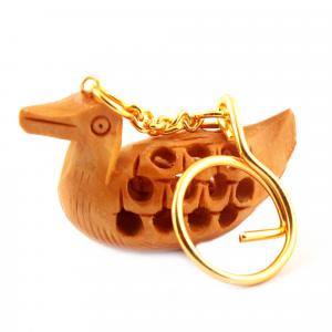WOODENCARVING JALI KEY CHAIN  JALI DUCK