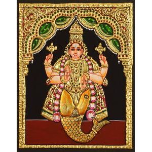 TANJORE PAINTING MATSYA AVATHARAM