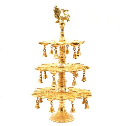 BRASS LAMP WITH BELL 3 STEP