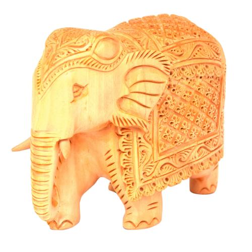 WOODEN ELEPHANT CARVING FINE