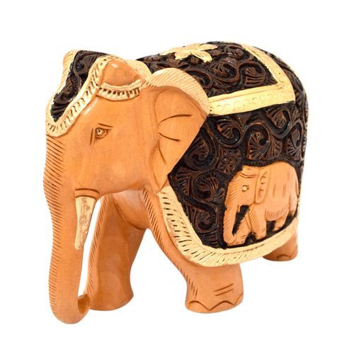 WHITE WOOD ELEPHANT SIKAR FINE