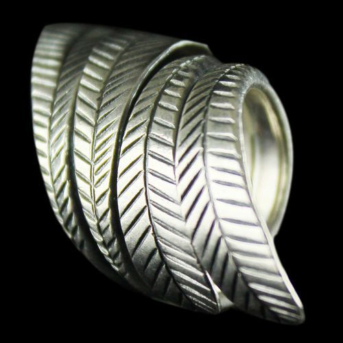 Silver Oxidized Fancy Design Finger Rings