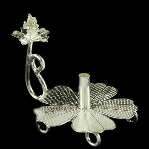 Silver Floral Design Fancy Lamps