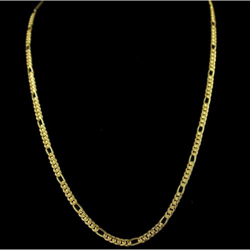 Silver Gold Plated FLoral Design Chain