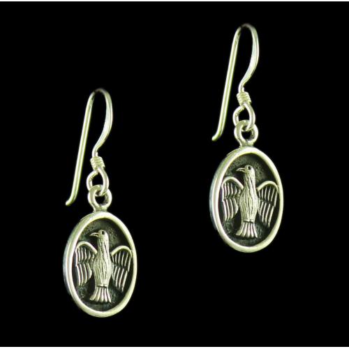 Silver Oxidized Fancy Design Earrings