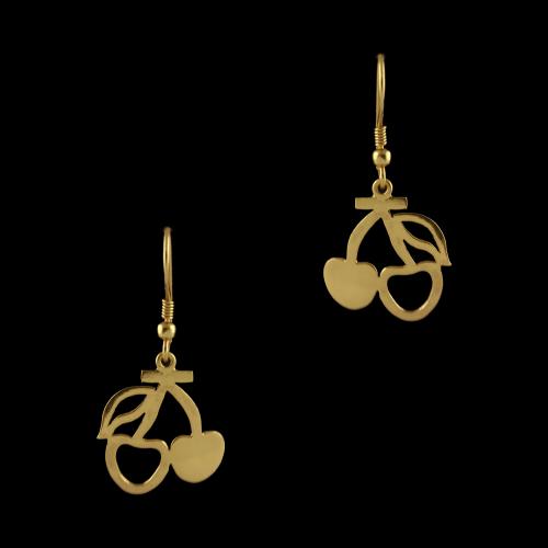 Silver Gold Plated Fancy Design Hanging Earrings