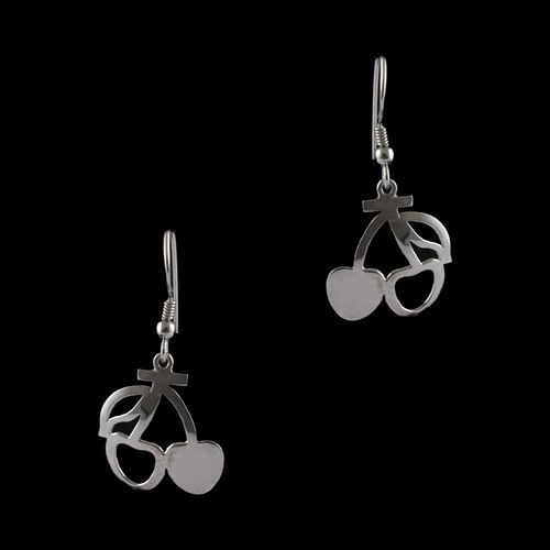 Silver Fancy Design Hanging Earrings