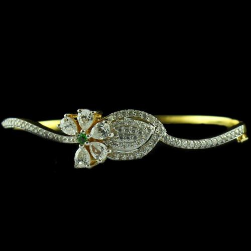 Gold Plated Casual Bracelet With ZIrcon Stones