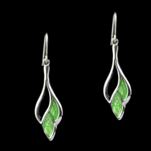 Silver Fancy Design Hanging Earring