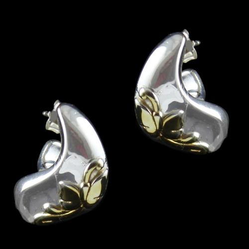 Silver Fancy Design Casual Earring
