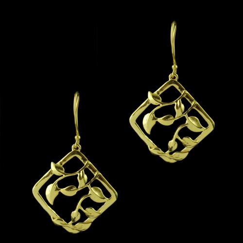Gold Plated Hanging Earring