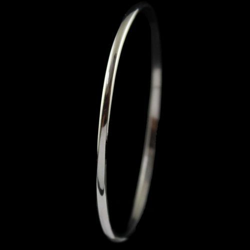 Sterling Silver Plain Bangle
