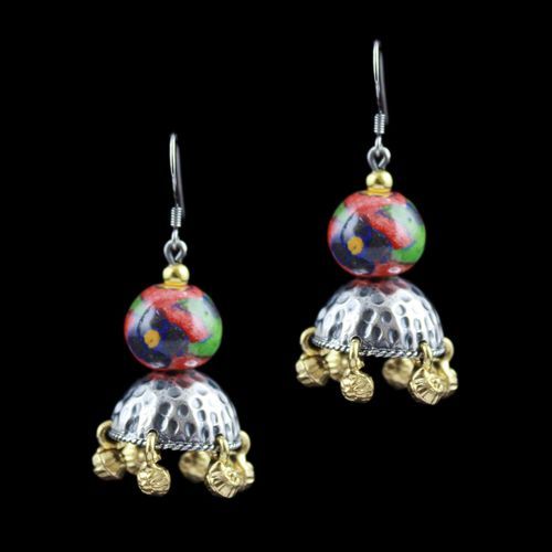 Blue Pottery Jhumka