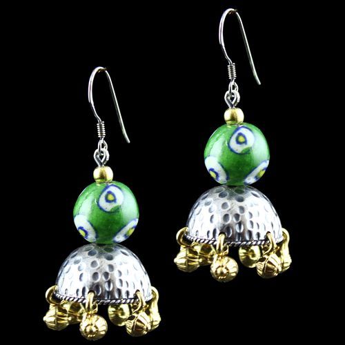 Blue Pottery Jhumka