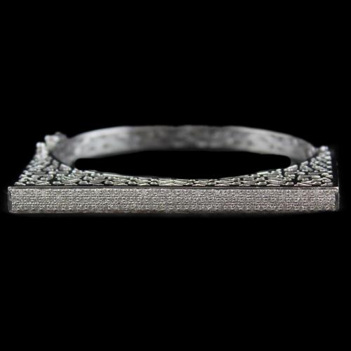 Silver Zircon Stone Bracelet