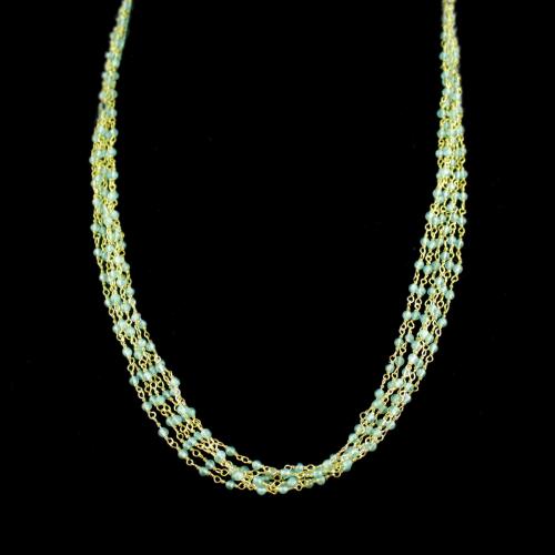 Apatite Beads Bunch Necklace