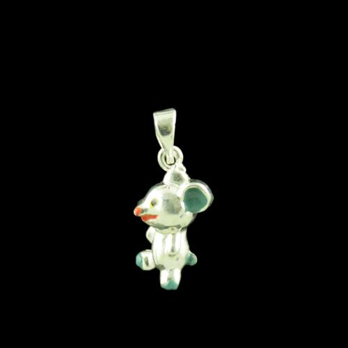 Mouse Casual Wear Silver Baby Pendant