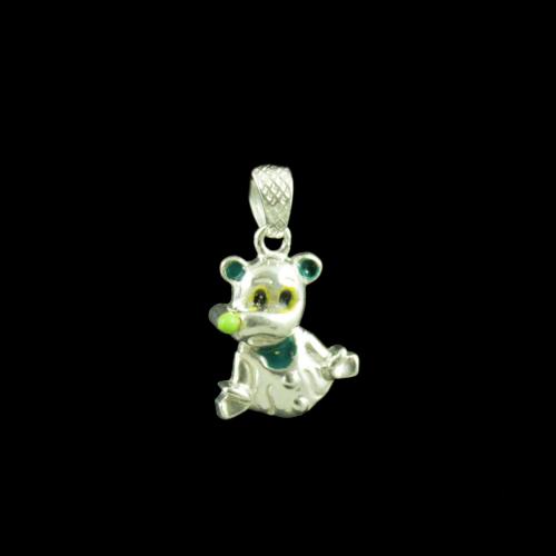 Puppy Dog Casual Wear Silver Baby Pendant