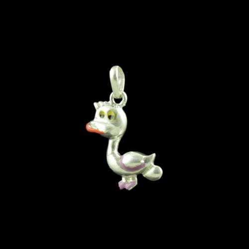 Duck Casual Wear Silver Baby Pendant