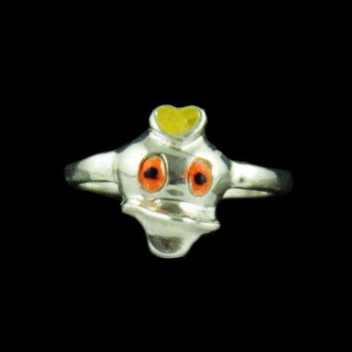 Silver Baby Donald Ring